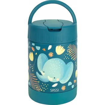 DETSKÁ TERMOSKA NA JEDLO SASSI - CHEWY THE ELEPHANT - 350ML