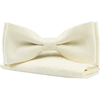 Motýlek Smetanový pánský motýlek s ornamentálním vzorem