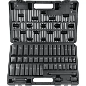 Dílna Vevor Sada nástrčných hlavic 3/8" 48 dílů cr-v sae 5/16"-3/4" a 8-22 mm
