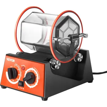 Brzdový buben Vevor Rotační buben na leštění 3kg pro šperky a drahokamy, domácí výroba