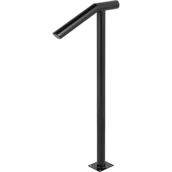 Vevor Kulaté kovové madlo na 2 stupně, vnější, 18×38 inch, s 1 sloupkem