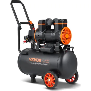 Kompresor Vevor Vzduchový kompresor 23.8 L, 1450 W, 3.35 CFM@90 PSI, 70 dB, bezolejový
