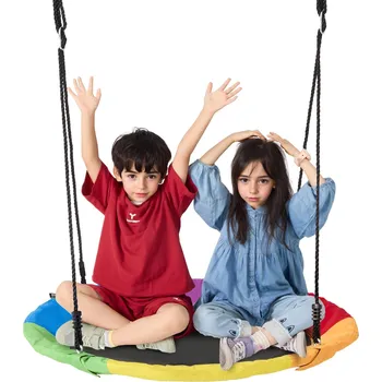 Dětská houpačka Vevor Kruhová houpačka 40 inch, nosnost 750lbs, 900D, 2 popruhy, pro děti