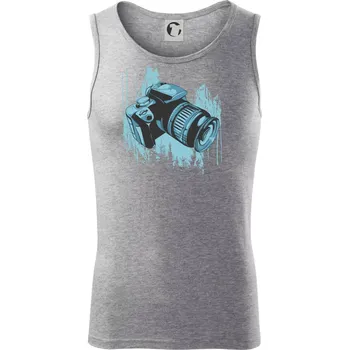 Zrcadlovka v přírodě - Tílko pánské Core - 2XL ( Tmavě šedý melír )