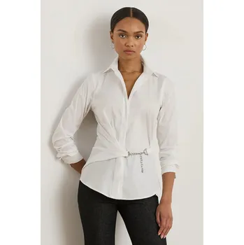 Dámská košile Košile Lauren Ralph Lauren dámská, bílá barva, regular, s klasickým límcem, 200979866 00X, vel. 32