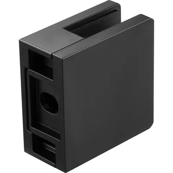 Zábradlí Vevor Svorky na sklo 40 ks čtvercové na zábradlí pro sklo 0,8–1,2 cm černé