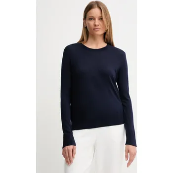 Dámský svetr Svetr s přídavkem hedvábí United Colors of Benetton 1ZRED10CP námořnická modř 59X, vel. S