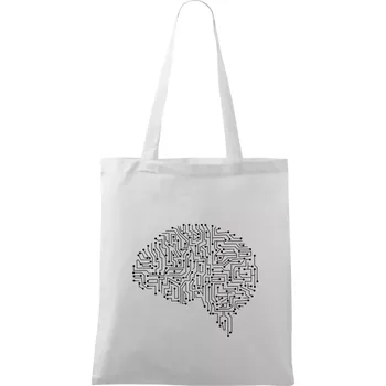Tištěný spoj mozek - Taška bavlněná - 42 x 38 cm ( Bílá )