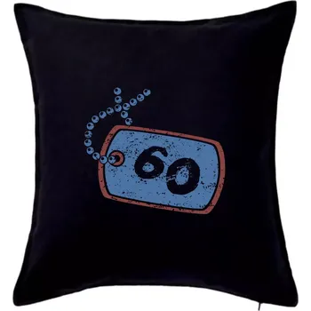 Polštář 60 na krku štítek - Polštář 50x50 - 50x50 - Pouze potah ( Černá )