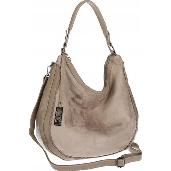 Kabelka Dámská kabelka shopper vak semiš A4 elegantní taška CC6632 Béžová