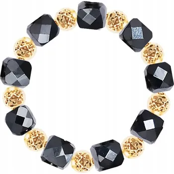 Prsten Prstýnek elastický zlato 585 hematit