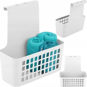Úložný box Košík na dveře plastový, bílý, 23,5 x 10 x 24 cm
