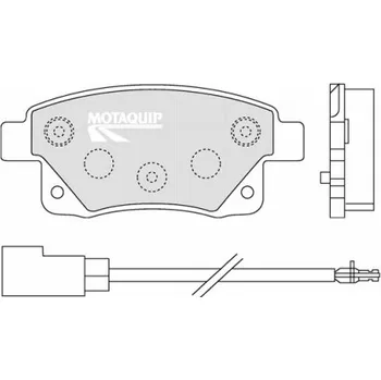 Brzdová destička Sada brzdových destiček, vždy 4 kusy v sadě MOTAQUIP LVXL1303