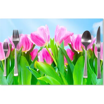 prostírání Sablio Prostírání Růžové tulipány: 40x30cm