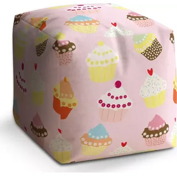 Taburet Sablio Taburet Cube Muffiny: 40x40x40 cm