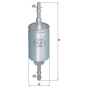 Palivový filtr Palivový filtr MAHLE ORIGINAL KL 458