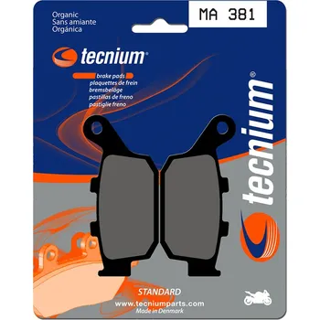 Nářadí na motocykly Brzdové destičky TECNIUM Street Organic - MA381 MA381