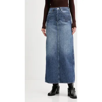 Dámská sukně Džínová sukně Tommy Jeans tmavomodrá barva, maxi, DW0DW21577 59J, vel. 27