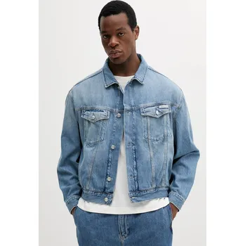 Pánská větrovka Džínová bunda Calvin Klein Jeans J30J327587 modrá 55J, vel. XL