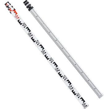 Dílna Vevor Teleskopická měřící tyč 4 m, hliníková, dvoustranná cm/mm s vodováhou