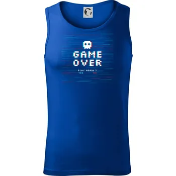 Game over play again - Tílko pánské Core - XL ( Královská modrá )