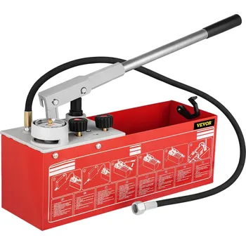 Čerpadlo Vevor Hydrostatické čerpadlo 60 bar/860 psi, 12.1 L, manometer, r 1.27 cm