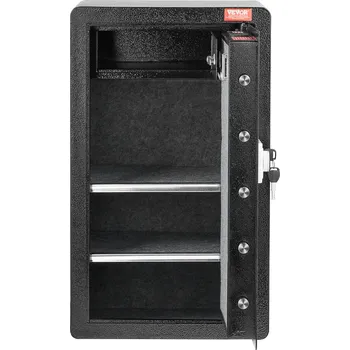 Trezor Vevor Trezor s jedněmi dveřmi 113 l, zámek klíč a heslo, 2 police, led