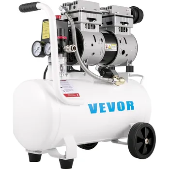 Kompresor Vevor Přenosný bezolejový vzduchový kompresor 20.8 L, tichý, 1 HP, 115 PSI