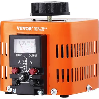 Transformátor Vevor Autotransformátor 500 VA, 230 V vstup 0–300 V výstup, 1,7 A, 4 pojistky