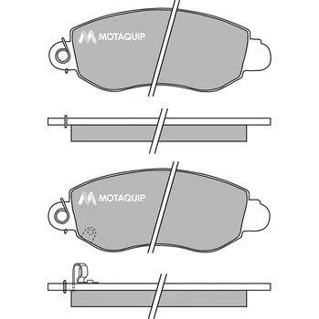 Brzdová destička Sada brzdových destiček, vždy 4 kusy v sadě MOTAQUIP LVXL644