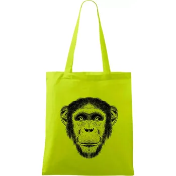 Opice kresba - Taška bavlněná - 42 x 38 cm ( Limetková )
