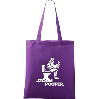 SW - Storm pooper - Taška bavlněná - 42 x 38 cm ( Fialová )