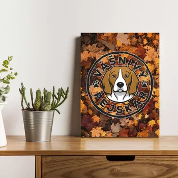 Plechová cedule Sablio Dárková cedulka Vášnivý pejskař: 30x40 cm