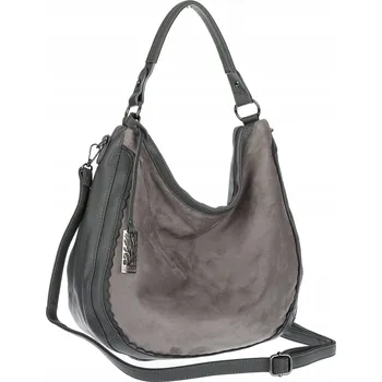 Dámská kabelka shopper vak semiš A4 elegantní taška CC6632 Šedá