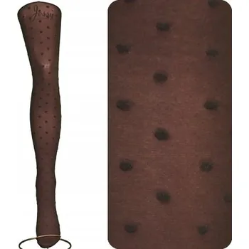 Dámské spodní prádlo Vzorované Punčocháče Calzamia 60den hnědé, BALSAMICKÉ, velikost 4