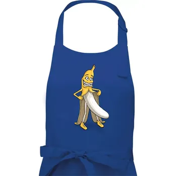 Kuchyňská zástěra Úchylný banán (Hana-creative) - Pánská zástěra na vaření - Univerzální velikost ( Královská modrá )