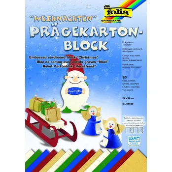 Barevný papír Folia Bringmann Sada vytlačovaných barevných papírů 24 x 34cm, 30 listů