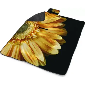 deka Sablio Plážová deka žlutá gerbera: 200x140 cm