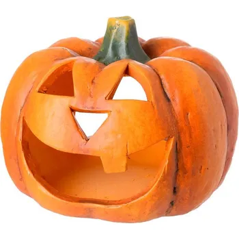 Dekorácia svietnik tekvica 15,3x15x12,3cm keramika