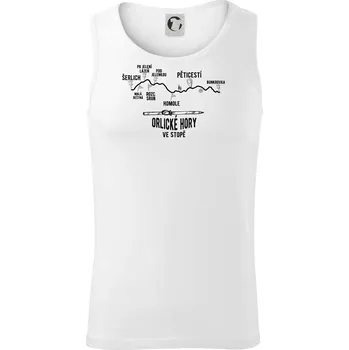 Orlické hory ve stopě - Tílko pánské Core - M ( Bílá )