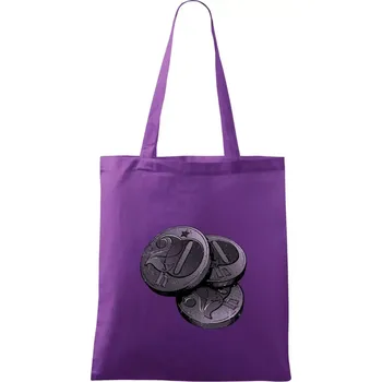 Haléře pro šedesátníka - Taška bavlněná - 42 x 38 cm ( Fialová )