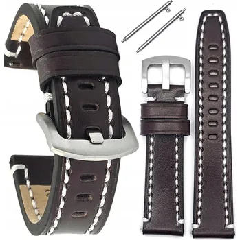 Řemínek na hodinky Kožený řemínek na hodinky Tekla T-114.02 QUICK 24 mm