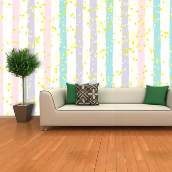 Tapeta Sablio Tapeta Pruhy a tečky štětcem - 125x75 cm