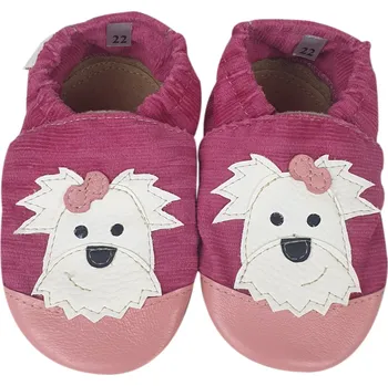 Capáčky Papuče, manšestrové capáčky s jorkšírským teriérem, velikost 19