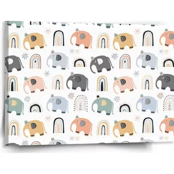 Obraz Sablio Obraz Animovaní sloni - 150x110 cm