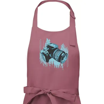 Kuchyňská zástěra Zrcadlovka v přírodě - Pánská zástěra na vaření - Univerzální velikost ( Starorůžová )