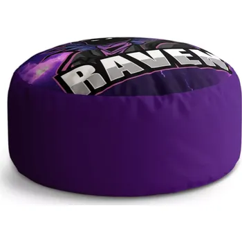 Taburet Sablio Taburet Circle FORTNITE RAVEN Fialová bouře: 38x48 cm