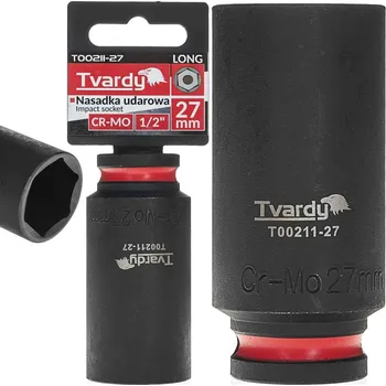 Gola hlavice Hlavica nástrčná predĺžená 6HRAN 1/2" 27 mm, úderová, Cr-Mo, TVARDY