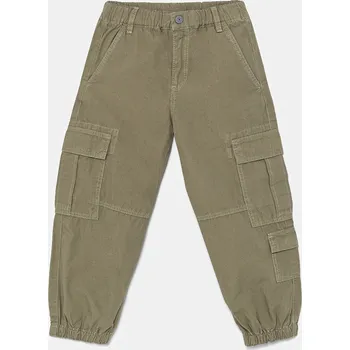 Dětská móda Dětské bavlněné kalhoty Guess N5GB04.WGBT1.PPYA zelená 91X, vel. 105-112