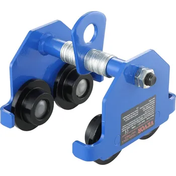 Paletový vozík Vevor Manuální vozík na i-nosník 1100 lbs/0.5 tun, 63.5-139.7 mm, ocel